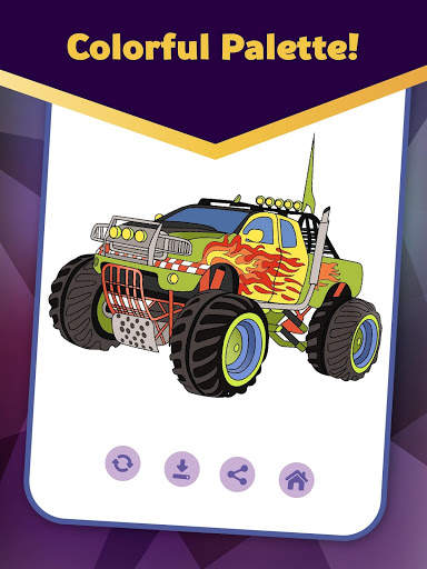 Super Duper - Cars Coloring by Numbers स्क्रीनशॉट 3