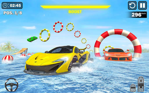 Water Surfing Car Racing Stunts: Car Driving Games screenshot 3