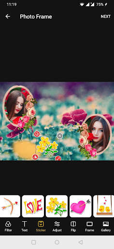 Flowers Dual Photo Frames screenshot 3