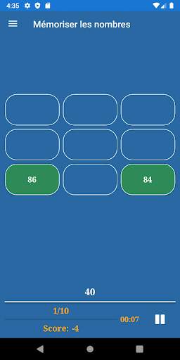 Entraînement à la mémoire screenshot 5
