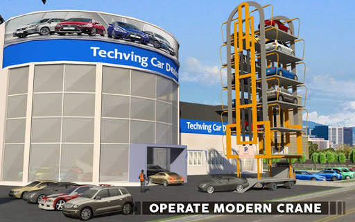 Smart Crane Car Transport Truck Driving screenshot 11