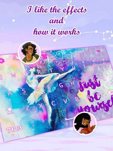 Magic Ballerina Keyboard Theme for Girls screenshot 3