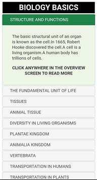 Biology Basics 1 تصوير الشاشة