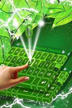 Keyboard Green Leaf Theme screenshot 3