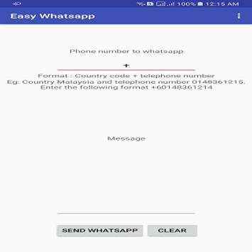 Easy Whatsapp screenshot 1