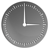 Elegant Gloss Clock Widget icon