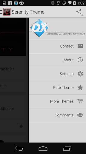 Serenity Launcher Theme Red screenshot 24