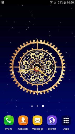 Gold Watch Live Wallpaper 3 تصوير الشاشة