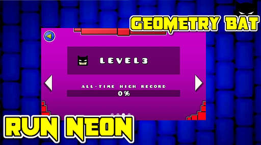 GEOMETRY BAT RUN NEON скриншот 4