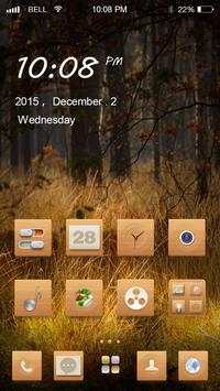 Wood grain them-ABC Launcher screenshot 3
