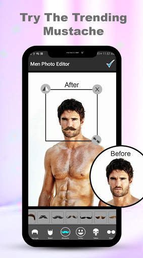 Cool Men Photo Editor, Men Hairstyle Editor screenshot 3