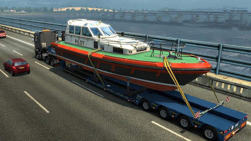 Euro Truck Boat Cargo Driving Simulator 2020 screenshot 2