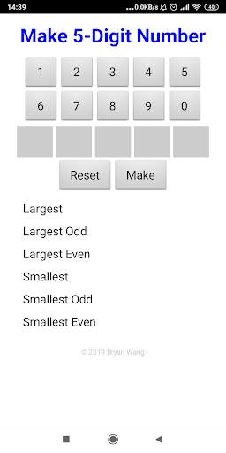Make 5-digit Number screenshot 1