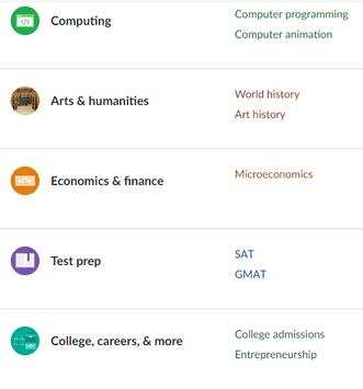 learn with khan academy screenshot 2