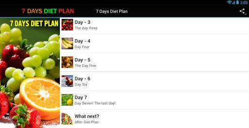 Weight Loss 7 Days Diet Plan screenshot 4