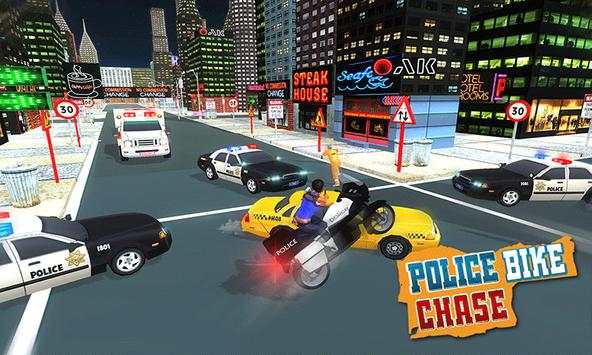 पुलिस बाइक स्टंट अपराध शहर 3D स्क्रीनशॉट 4