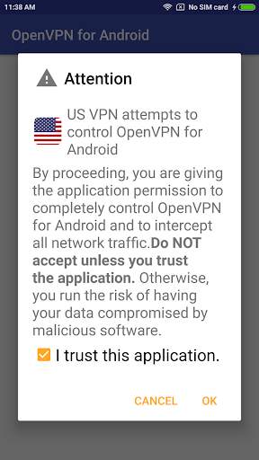US VPN - Plugin for OpenVPN screenshot 3
