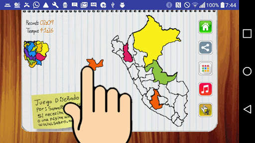 Juego del Mapa de PERU screenshot 2