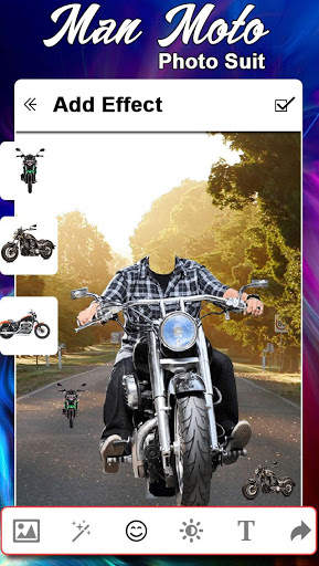 Man Moto Photo Suit screenshot 3