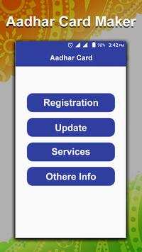 Fake Adhar Card Maker : Online Aadhar Card Update screenshot 1