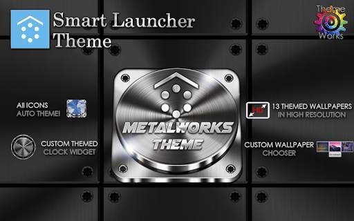 Smart Launcher Theme Metalwork screenshot 9