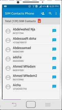 SIM Contacts Phone screenshot 1