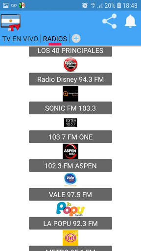 Radios & TV Argentina en Vivo 3 تصوير الشاشة