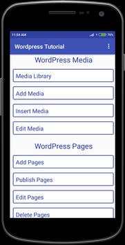 Wordpress Tutorial скриншот 6