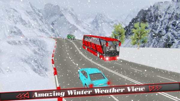 Hill Coach Bus Simulator : Winter Tour Mad Drive screenshot 5