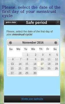 Safe Period Calculator screenshot 1