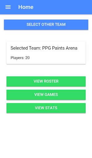 Team Hockey Stats Mobile screenshot 1