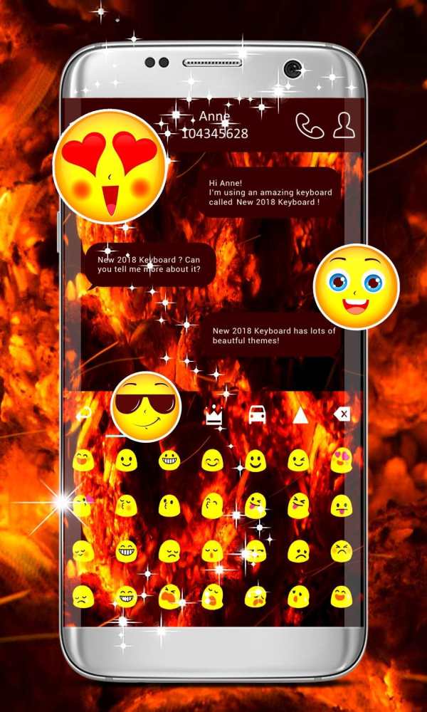 Fire Burning Keyboard Theme 2 تصوير الشاشة