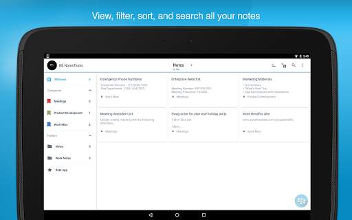 BlackBerry Notes screenshot 5