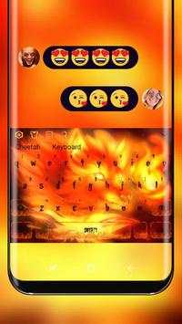 Red Fire Fox Keyboard Theme screenshot 1