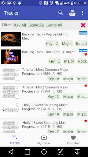 Backing Track Portal(Guitar Backing Tracks) screenshot 1