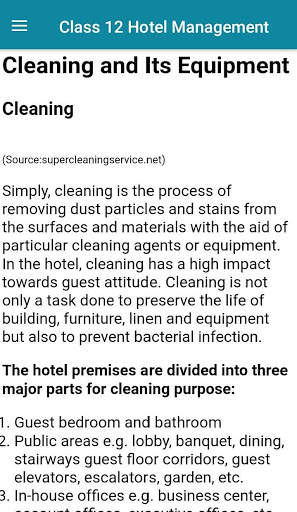 NEB Class 12 Hotel Management Notes Offline screenshot 3