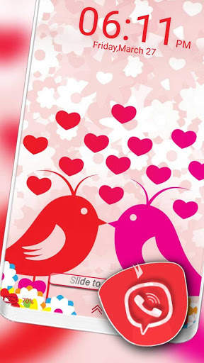 Love Birds Launcher Theme screenshot 3