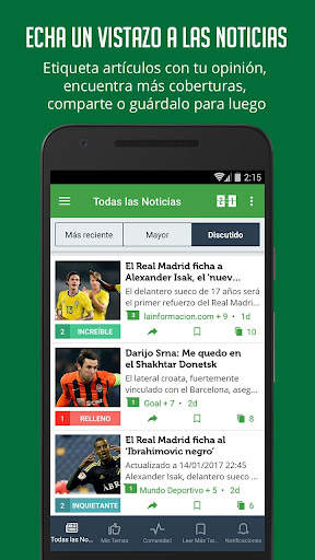 Noticias de Fútbol - SF screenshot 3