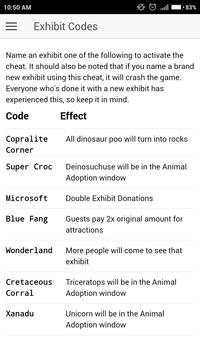 Cheat Code for Zoo Tycoon Game screenshot 3