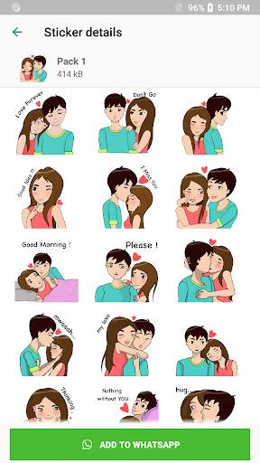 WAStickerApps - Love Stickers for WhatsApp screenshot 2