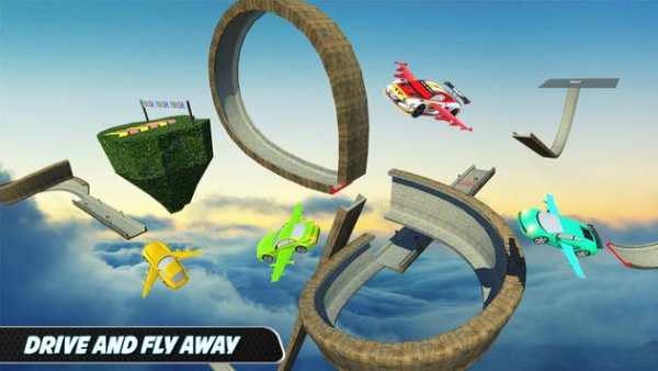 Flying Car Extreme Stunts Driving screenshot 4