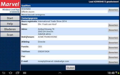 Marvel LeadScanner screenshot 11