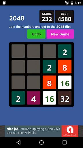 2048 Game screenshot 2