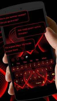 3D Classic Romantic Love Heart Keyboard screenshot 2