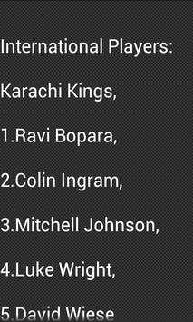 Pakistan Super League Cricket Schedule 2018 screenshot 5