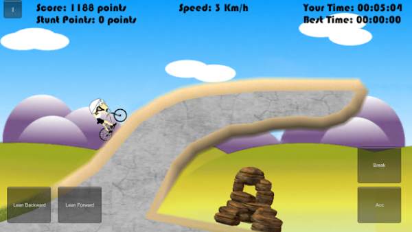 Bike Down Hill Free screenshot 1