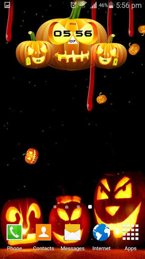 Halloween Clock Live Wallpaper screenshot 5