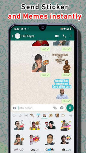 Lawak Sticker Lucu Cute WAStickerApps for WhatsApp screenshot 3