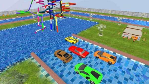 Waterpark Uphill : Adventurous Car Racing screenshot 2