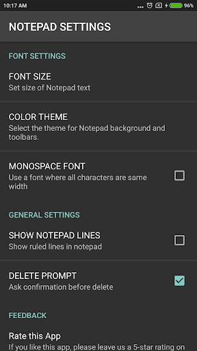 NOTEPAD Simple AdFree screenshot 5